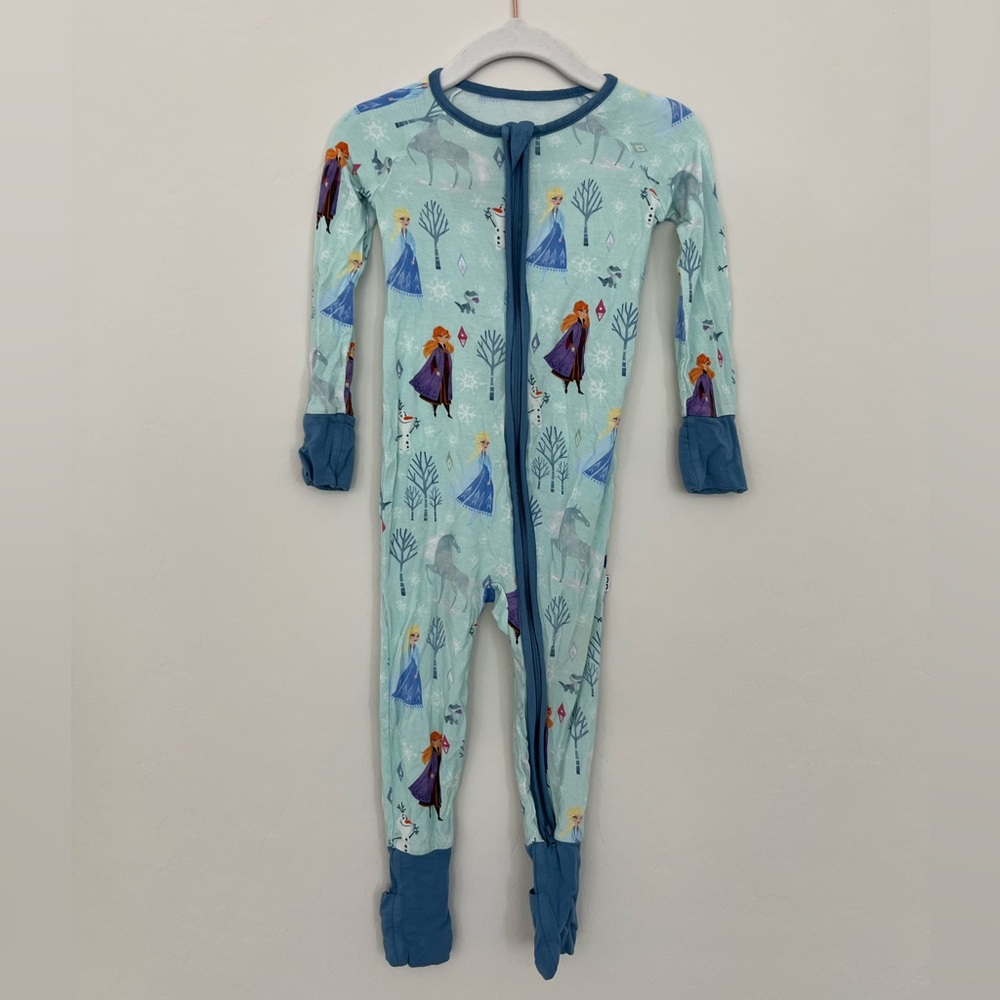 Little Sleepies Disney Frozen Anna & Elsa Zippy 12-18mo